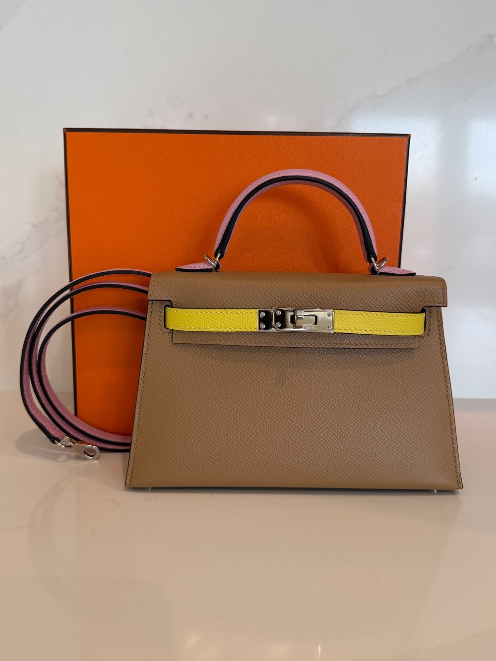 Hermes Tricolor Mini Kelly